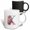 Multicolor, variant on 3drose, Alluring Letter K. Floral Monogram, Decorated with Rose Flowers Art, 11oz Magic Transforming Mug