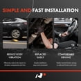 thumbnail image 5 of A-Premium Front Complete Drive Shaft Prop Shaft Driveshaft Assembly Compatible with Toyota Tacoma 1995-2004 2.7L Replace# 3714035160, 5 of 9