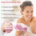 thumbnail image 3 of Guantes exfoliantes Evridwear, 3 pares, nailon de color rosa moderado, 3 of 8