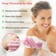thumbnail image 3 of Guantes exfoliantes Evridwear 100% nailon para ducha, 3 pares, 3 of 8