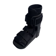Alpha Medical Mid Calf Cam Walker Fracture Boot Ankle Leg Support, Black, M