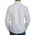 thumbnail image 6 of Men's Long Sleeve Dress Shirt Solid Slim Fit Casual Business Formal Button Up Shirts(White), 6 of 6