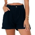 thumbnail image 2 of Ausyst Summer Clearance! Shorts for Women Solid Pocket Shorts Casual Wear Work Out Shorts Pants, 2 of 9
