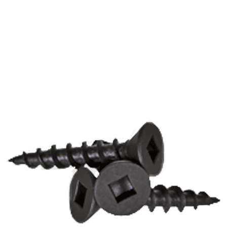 

#9 x 1 1/2 Particle Board Screws / Square / Flat Head / Case Hardened Steel / Black Phosphate (Quantity: 3000 pcs)