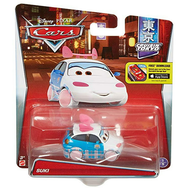マテル　カーズ　SUKI Suki 2021 Disney Pixar Cars Mattel Metal Die Cast Blue Pink