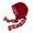 Red, variant on Boho Knitted Lace Head Wrap Scalloped Edge Tie Style Outdoor Vacation Casual Fashion Head Accessory