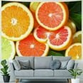 thumbnail image 4 of Patifu Citrus Fruits Tapestry Wall Hanging Unique Style Graphic Tapestries Home Wall Decor Art Living Room Bedroom Apartment Farmhouse Dorm 40x60inch, 4 of 6