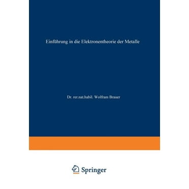 Einführung in Die Elektronentheorie Der Metalle (Paperback)