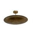 thumbnail image 2 of 6 Light Elegant Perforerad Ceiling Flushmount light Pendant Mid Century Modern Raw Brass Sputnik chandelier light Fixture., 2 of 8