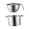 thumbnail image 3 of jifeng Double Boilers Chocolate Pot Flat Bottom Boiler Pot for Cheese 20cm Pot, 3 of 9