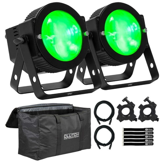 ADJ Dotz Par RGBL 16 x 3.5W RGBL C.O.B. LED Par Fixture 2-Pack with Utility Bag Package