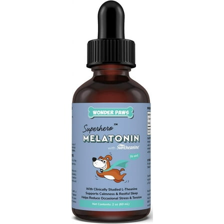 WONDER PAWS Melatonin for Dogs – Pet Melatonin with L-Theanine (Suntheanine®)