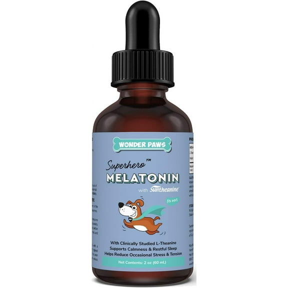 WONDER PAWS Melatonin for Dogs – Pet Melatonin with L-Theanine (Suntheanine®)