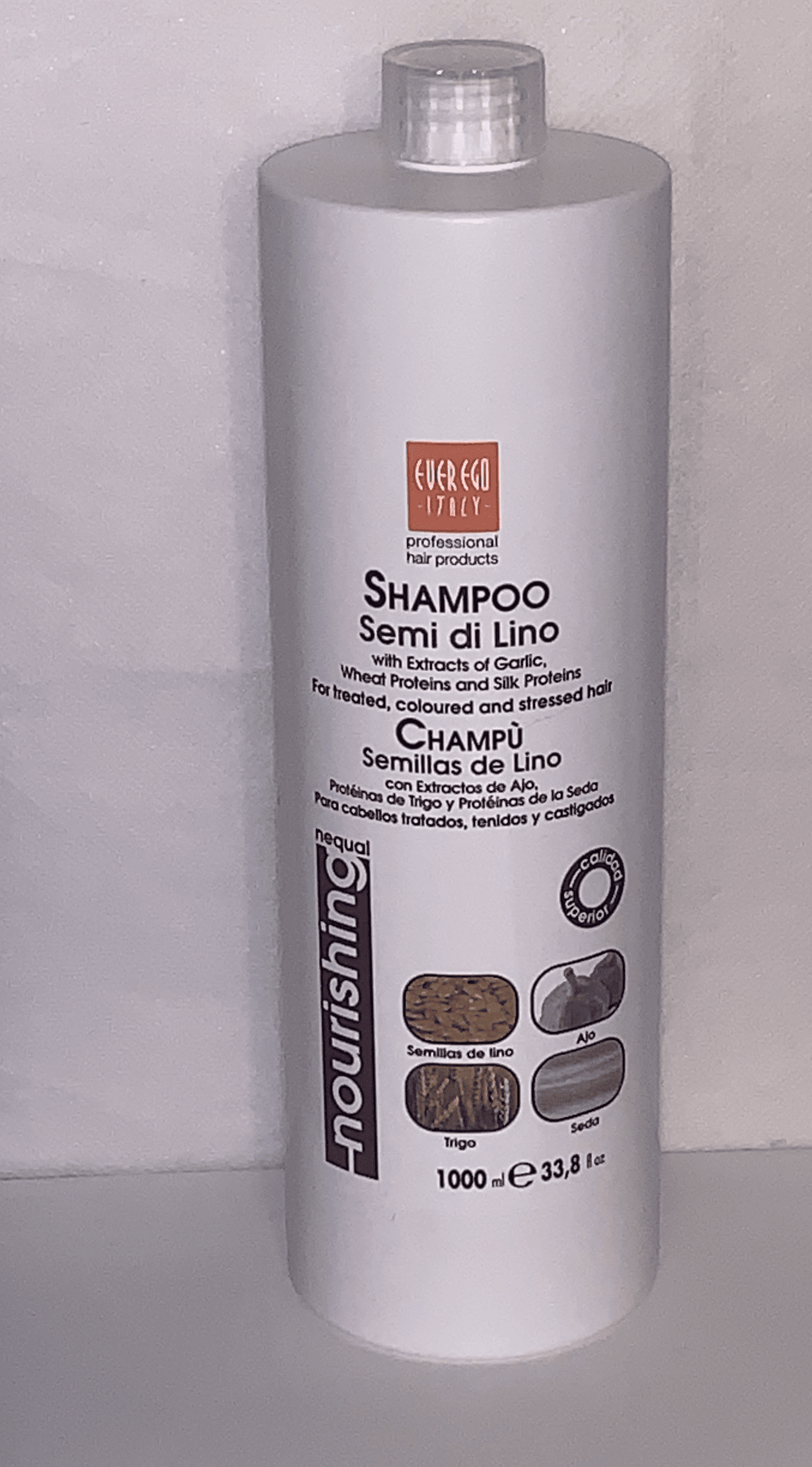 Ever Ego Alter Ego Shampoo Semi De Lino With Extracts Of Garlic Wheat Proteins And Silk