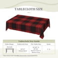 thumbnail image 6 of Rectangle Table Cloth, Scottish Clan Cunningham Red Black Tartan Resistant Washable Tablecloth Decorative Table Cover for Dining, Indoor and Outdoor, 6 of 6