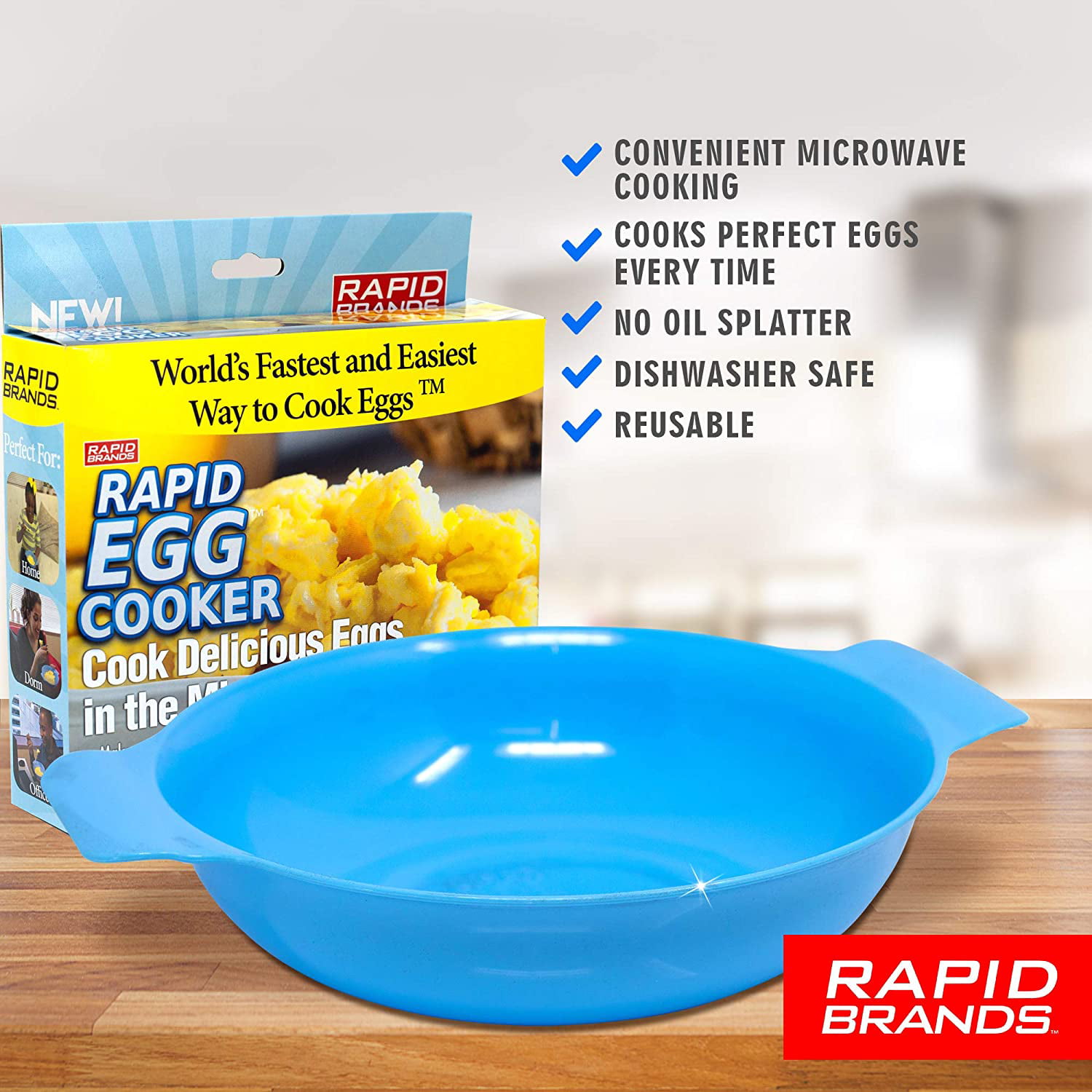 Microwave Scrambled Egg & Omelette Cooker, Fast, Delicious Microwaveable  Eggs- As Seen On TV