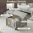 thumbnail image 3 of Zimtown 31.5" Farmhouse Coffee Table with Concealed Storage, Rectangle Lift Top Table for Living Room, Rustic Gray, 3 of 8