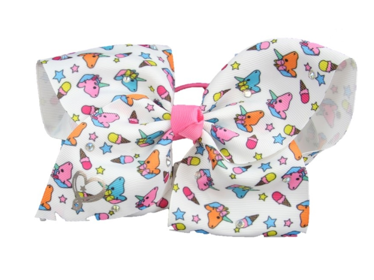 jojo siwa jojo siwa hair bow unicorn candy print walmartcom