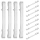 thumbnail image 1 of WHAMVOX 12Ud Sujetadores Metálicos Para Guías De Cajón Plata Con Antiruido Para Hogar, 1 of 8