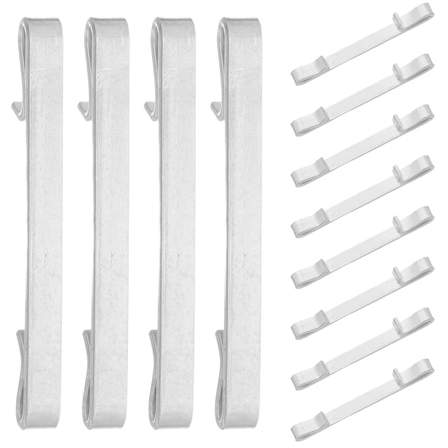 WHAMVOX 12Ud Sujetadores Metálicos Para Guías De Cajón Plata Con Antiruido Para Hogar