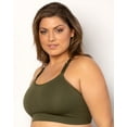 thumbnail image 6 of Smooth Seamless Comfort Wireless Longline Bra - Olive Night, 6 of 7