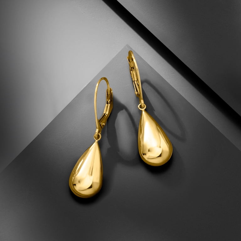 Ross-Simons Italian 18kt Yellow Gold Teardrop Earrings, Women's