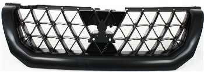 Grille Assembly Compatible With 2000-2001 Mitsubishi Montero Sport Painted Black Shell and Insert