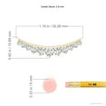 thumbnail image 3 of ANGARA Lab Grown Graduating Diamond Curved Necklace for Women in 14K Yellow Gold (Size-3.8mm| Color-F-G| Clarity-VS) | Anniversary, Jewelry Gift for Women | Lab-Grown Diamond Necklace, 3 of 6