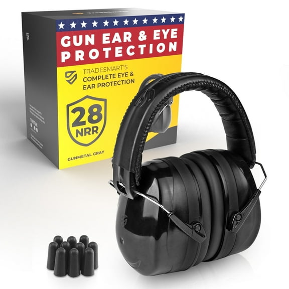 NRR 28 Headphones – One Size Fits All Hearing Protection for Work, Sports, DIY & Construction