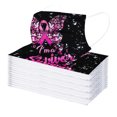 thumbnail image 1 of Dsscvnef Women Breast Cancer Awareness Hope Ribbon Adult Disposable 3-Layer Mask, 1 of 8