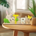 thumbnail image 2 of Easter Table Decorations Easter Bunny Wooden Signs for Home Decor Easter Party Decorations for Tiered Tray Tabletop Shelf Mantel Party Outdoor Indoor (E), 2 of 8