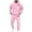 Z01 Light Pink, variant on Sweatsuits for Men Set 2 Piece Casual Solid Color Letter Printed Long Sleeve Hoodie and Sweatpants Tracksuits Soft Comfortable Jogging Suit