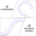 thumbnail image 2 of Minkissy 20Set S Shaped Hook Hangers Plastic for Home Decoration Kitchen Bathroom Camping, 2 of 7