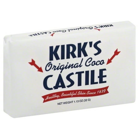 Kirks Natural Products - Castile Bar Soap, Castile Bar Soap Travel Size 1.13 (Best Way To Travel With Bar Soap)