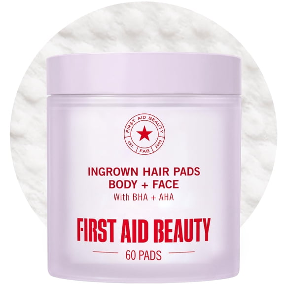 Discos para vellos encarnados First Aid Beauty con BHA y AHA, 60 unidades