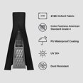 thumbnail image 3 of Koovon Patio Heater Cover Waterproof Windproof UV-Resistant for Outdoor Garden 87"H x 24"L x 21"W Black, 3 of 6