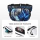 thumbnail image 5 of Fotbe Futuristic Blue Light White Tiger Cangurera Cuadrada con Estampado de Doble Capa, Bolsa de Cintura Ajustable Mini para Hombres y Mujeres, 5 of 9