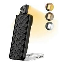 Book Lights, Rechargeable Reading Light in Bed, Smart Adjustable Portable Bookmark Night Lamp Black