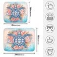 thumbnail image 2 of Ryvnso Turtle and Flower Dish Drying Mat for Kitchen Countertop 18x24 Large Dish Pad Drainer Rack Dish Sink Mats, 2 of 7