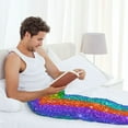 thumbnail image 5 of Naloa Glitter Rainbow Pajama Pants Men, PJ Bottoms, Sleep & Lounge Pants-Large, 5 of 6