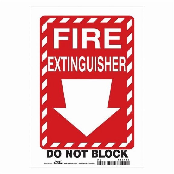 Condor Safety Sign,7" W,10" H,0.004" Thickness 469Y15