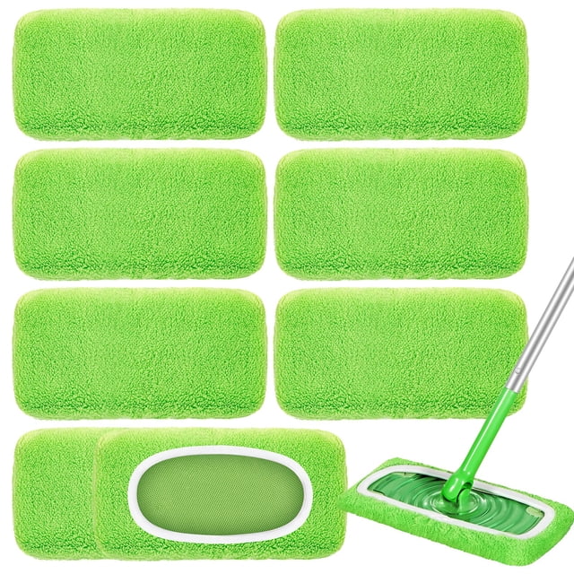 Almohadillas reutilizables Nicemiya, paquete de 8, compatibles con Swiffer Sweeper