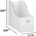 thumbnail image 2 of Lindbes Porte-Revues Blanc - (2 Pack) Porte-Revues en Carton Robuste Boîte de Rangement pour Magazines, 2 of 8