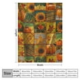 thumbnail image 4 of Qinduosi Fall Decoraitve Blanket Twin Thanksgiving Autumn Pumpkins Sunflower Blanket Sofa Bed Living Room Soft Plush Blankets and s, 4 of 6