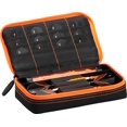 thumbnail image 1 of Funda para dardos Casemaster Plazma negra con borde naranja, 1 of 6