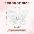 thumbnail image 2 of Uxcell 12Pcs Butterflies for Crafts 2.2" Organza Butterflies for DIY Craft Home Decor White, 2 of 6