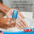 thumbnail image 5 of LOLA Hand & Nail Brush, Dual-Purpose, Soft Side & Stiff Side, Block Handle - 1 CT, 5 of 8