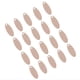 thumbnail image 3 of 20 piezas colgante ovalado de acero inoxidable, etiquetas para perros DIY con agujero, accesorio para hacer joyas, oro rosa, 6x15mm, 3 of 8