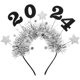 thumbnail image 2 of Glitter Headband for Women with Star and 2024 Decorations Comfortable and Festive for New Year Party, 2 of 4