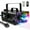 Black, variant on 600W Fog Machine with Disco Ball & 8 RGB LED Lights – 2000CFM and Remote Control for Parties, Weddings, Halloween & DJ Events